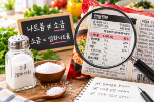 나트륨이란 무엇일까? 소금과 나트륨의 차이와 영양성분표 확인하는 법 4 ChatGPT Image 2026년 9월 10일 오전 11 09 15