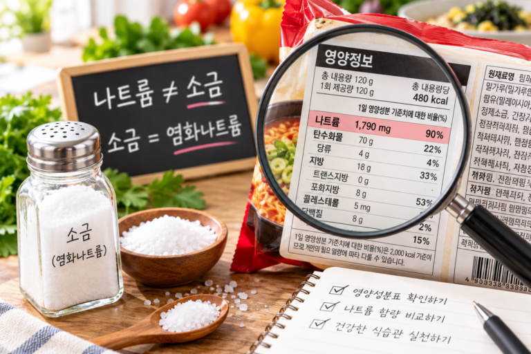 나트륨이란 무엇일까? 소금과 나트륨의 차이와 영양성분표 확인하는 법 3 ChatGPT Image 2026년 9월 10일 오전 11 09 15
