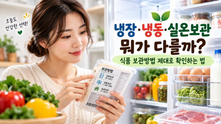 냉장·냉동·실온보관은 뭐가 다를까? 식품 보관방법 제대로 확인하는 법 5 ChatGPT Image 2026년 9월 10일 오후 02 21 11