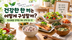 건강한 한 끼는 어떻게 구성할까? 탄수화물·단백질·채소 균형 잡는 법 7 ChatGPT Image 2026년 9월 10일 오후 02 39 23